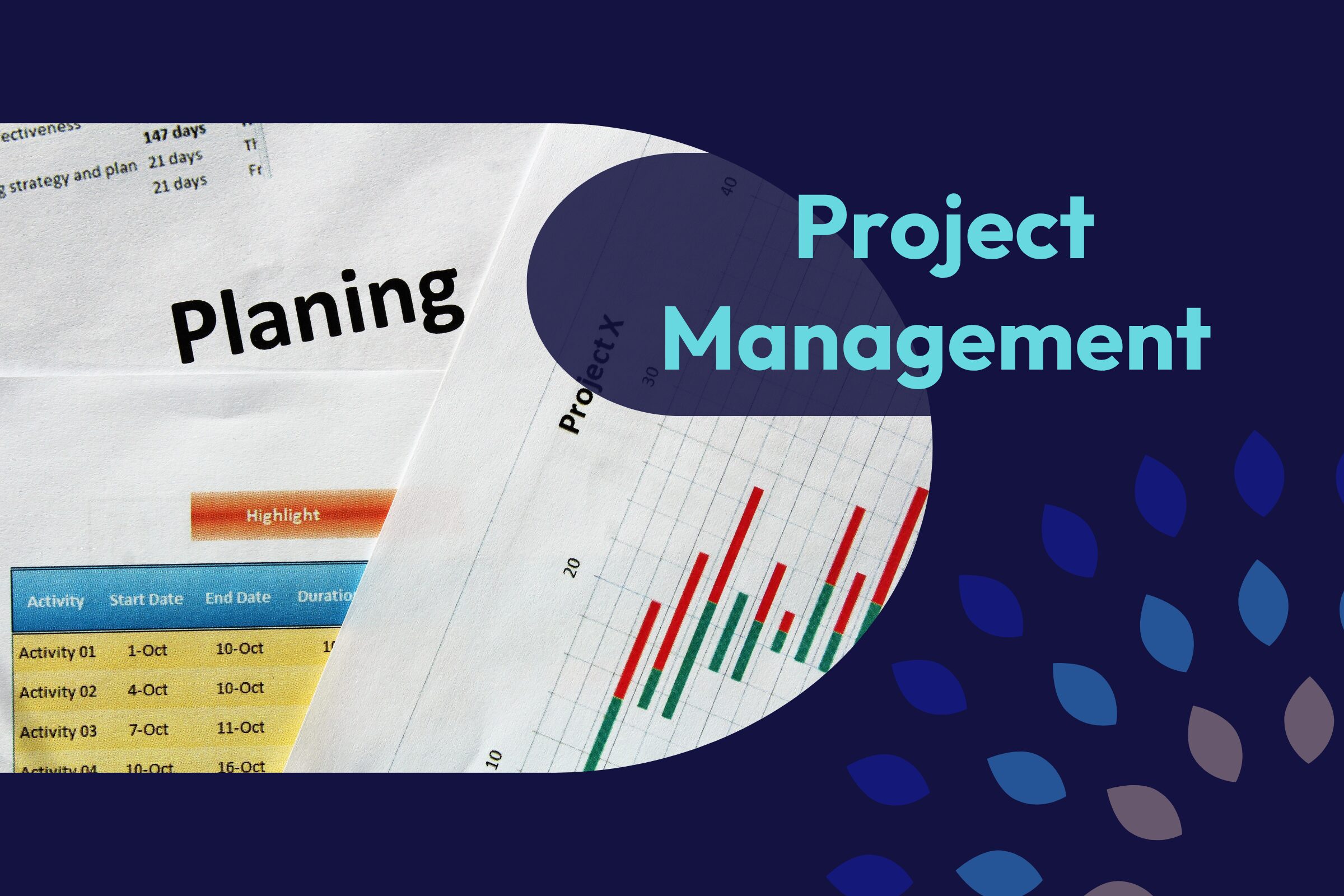 Project planning paper sheets - Project Management